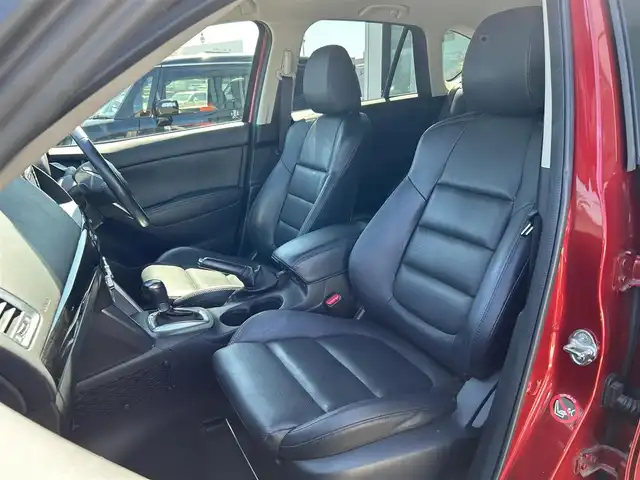 マツダ ＣＸ－５ XD Lパッケージ 愛媛県 2014(平26)年 8.2万km ジールレッドマイカ ディーラーOP純正ナビ/BT/AM・FM/CD/DVD/フルセグ/ETC/衝突軽減ブレーキ/コーナーセンサー/クルーズコントロール/前席シートヒーター/運転席パワーシート/本革シート/オートライト/HIDライト/ハロゲンフォグランプ/スマートキー/バックカメラ