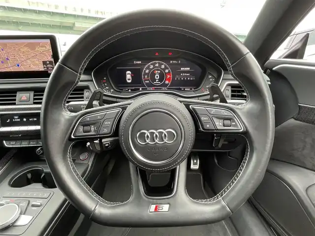 アウディ Ｓ５ スポーツバック 愛知県 2017(平29)年 4.9万km デイトナグレーパールエフェクト メーカーナビ（AM/FM/フルセグ/BT/CD/DVD）/バーチャルコックピット/前方ドライブレコーダー/SUPERCATレーダー/オートクルーズコントロール/距離警告システム/渋滞アシスト/アウディプレセンス/アウディサイドアシスト/アウディアクティブレーンアシスト/レインセンサー/バックカメラ/ドライブモードセレクト/レザーシート/D/N席パワーシート/D/N席シートヒーター/D席シートメモリー/パワーバックドア/パドルシフト/アウディスポーツ純正２０インチAW/LEDヘッドライト