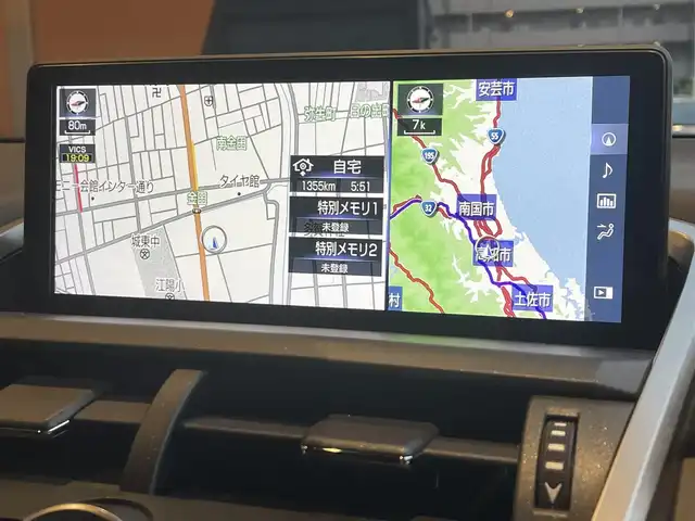 レクサス ＮＸ 300h バージョンL 高知県 2018(平30)年 4万km ソニッククォーツ Mark Levinson【PREMIUM SURROND】/赤レザーシート/D/N席パワーシート/D/N席エアーシート/全席シートヒータ/サンルーフ/パワーバックドア/純正ナビ/　【AM/FM/フルセグTV/BT】/バックカメラ