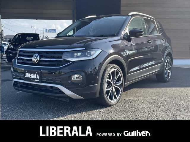 フォルクスワーゲン Ｔ－クロス TSI スタイル 宮崎県 2022(令4)年 3.4万km 黒 純正メモリナビゲーション/・Bluetooth/・社外フルセグテレビ （走行中不可）/・USB/・AM FM/ハーフレザーシート/バックカメラ/・前後コーナーセンサー/アクティブクルーズコントロール/・レーンキープ/アイドリングストップ/ブラインドスポットモニター/プッシュスタート/ETC/LEDヘッドライト/・オートライト/・オートハイビーム/前後ドライブレコーダー/純正18インチアルミホイール