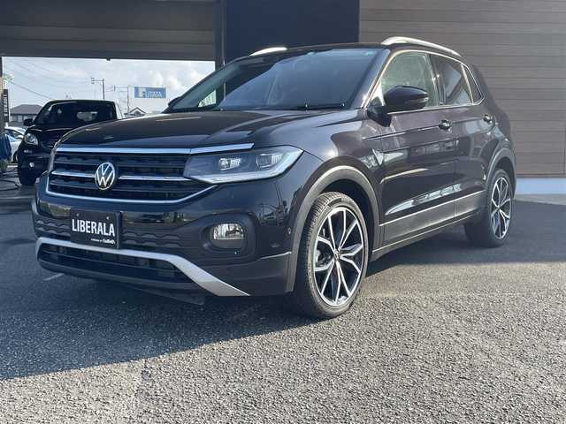 フォルクスワーゲン Ｔ－クロス TSI スタイル 宮崎県 2022(令4)年 3.4万km 黒 純正メモリナビゲーション/・Bluetooth/・社外フルセグテレビ （走行中不可）/・USB/・AM FM/ハーフレザーシート/バックカメラ/・前後コーナーセンサー/アクティブクルーズコントロール/・レーンキープ/アイドリングストップ/ブラインドスポットモニター/プッシュスタート/ETC/LEDヘッドライト/・オートライト/・オートハイビーム/前後ドライブレコーダー/純正18インチアルミホイール