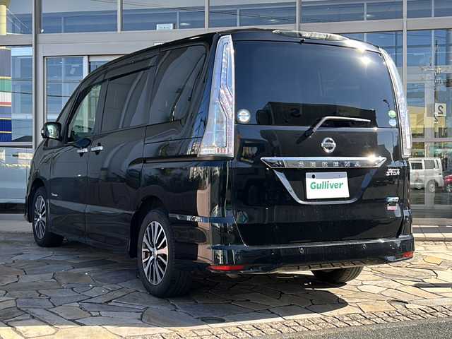 日産 セレナ HWS S HV Vセレ +Sefty 静岡県 2015(平27)年 10万km ダイヤモンドブラック 純正ナビ/ipod/SD/USB/CD/DVD/Bluetooth/ラジオ/フルセグTV/主要装備/・クルーズコントロール　/・全方位カメラ　/・両側パワースライドドア　/・ＥＴＣ　/・アイドリングストップ　/・フリップダウンモニター/・プッシュスタート　/・ＬＥＤヘッドライト　/・フォグランプ　/・衝突軽減システム/・レーンキープ/・盗難防止装置/・スマートキー/・純正アルミホイール/・純正フロアマット