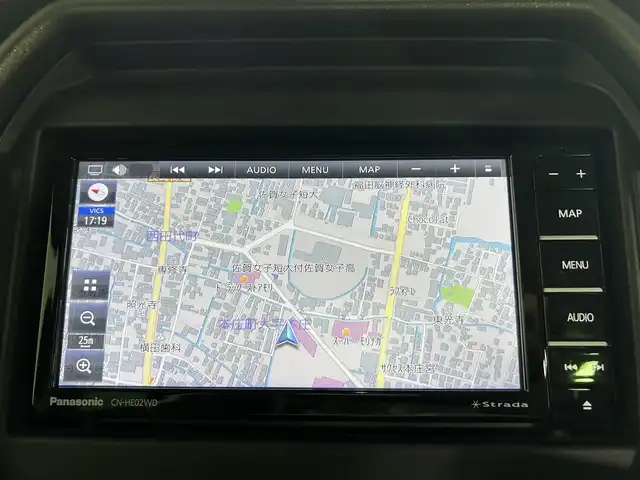 スズキ ハスラー タフワイルド 福島県 2024(令6)年 0.3万km ブルーイッシュブラックパール3 ワンオーナー/禁煙車/社外7インチナビ/フルセグTV/Bluetooth/CD/DVD/スズキレーダーブレーキサポート/レーダークルーズコントロール/コーナーセンサー/アイドリングストップ/運転席・助手席シートヒーター/スマートキー/スペアキー1本