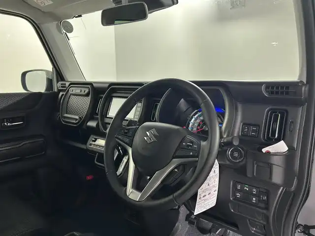 スズキ ハスラー タフワイルド 福島県 2024(令6)年 0.3万km ブルーイッシュブラックパール3 ワンオーナー/禁煙車/社外7インチナビ/フルセグTV/Bluetooth/CD/DVD/スズキレーダーブレーキサポート/レーダークルーズコントロール/コーナーセンサー/アイドリングストップ/運転席・助手席シートヒーター/スマートキー/スペアキー1本