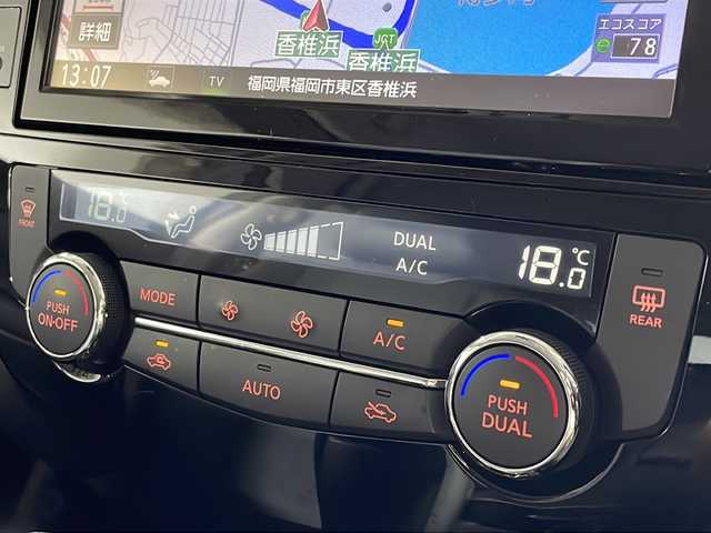 日産 エクストレイル ハイブリッド 20Xi 福岡県 2021(令3)年 4.3万km ダイヤモンドブラック 禁煙車純正9型SDナビ（ウルセグTV/DVD/CD/BT）アラウンドビューモニタープロパイロットシートヒーターエマージェンシーブレーキ電動リアゲートコーナーセンサーETCデジタルインナーミラードラレコLEDヘッドライト