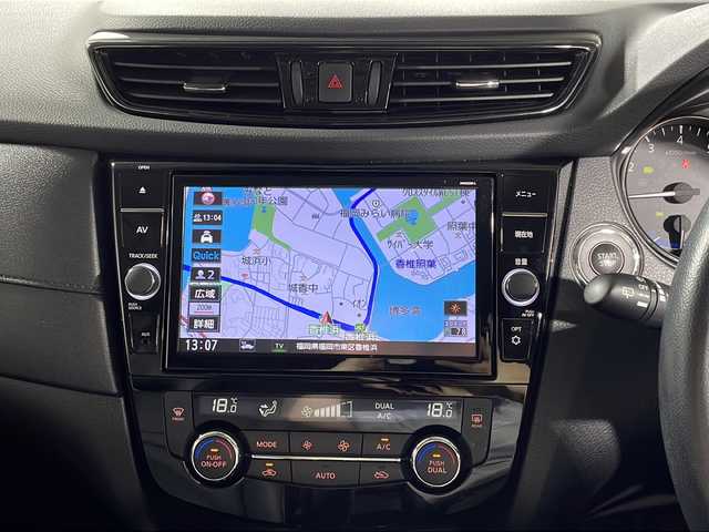 日産 エクストレイル ハイブリッド 20Xi 福岡県 2021(令3)年 4.3万km ダイヤモンドブラック 禁煙車純正9型SDナビ（ウルセグTV/DVD/CD/BT）アラウンドビューモニタープロパイロットシートヒーターエマージェンシーブレーキ電動リアゲートコーナーセンサーETCデジタルインナーミラードラレコLEDヘッドライト