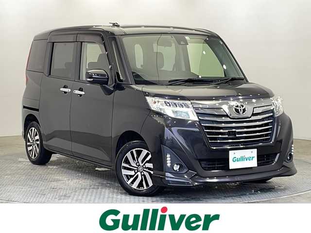 トヨタ ルーミー カスタムG S 栃木県 2018(平30)年 5.5万km 黒 純正ナビ/（CD/TV/BT/AUX）/バックカメラ/トヨタセーフティセンス/・プリクラッシュセーフティ/・レーントレーシングアシスト/・レーンディパーチャーアラート/・ロードサインアシスト/・レーダークルーズコントロール/・オートマチックハイビーム/・先行車発進アラーム/ETC/両側パワースライドドア/LEDヘッドライト/純正アルミホイール