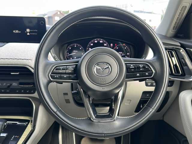 マツダ ＣＸ－６０ 鹿児島県 2023(令5)年 1.8万km ロジウムホワイトプレミアムメタリック クルーズコントロール/電動リアゲート（トランク）/ETC/オートライト/プッシュスタートボタン/フルセグ/純正ナビ/Bluetooth/パワーウィンドウ/レーンアシスト/パーキングアシスト/全方位バックカメラ