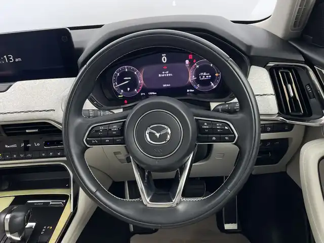 マツダ ＣＸ－６０ XD HV プレミアムモダン 鹿児島県 2023(令5)年 1.7万km ロジウムホワイトプレミアムメタリック 4WD/パノラマサンルーフ/12.3インチディスプレイナビ/ ApplecaPlay/AndoroidAuto/USB-C/AC150W電源/BOSEサウンド12スピーカー/360°ビューモニター/スマートブレーキサポート/誤発進抑制機能/車線逸脱警報/ブラインドスポットモニター/レーンキープアシスト/緊急時車線維持支援機能/レーダークルーズコントロール/アクティブドライビングディスプレイ/シートヒーター/エアシート/LEDオートヘッドライト/ETC