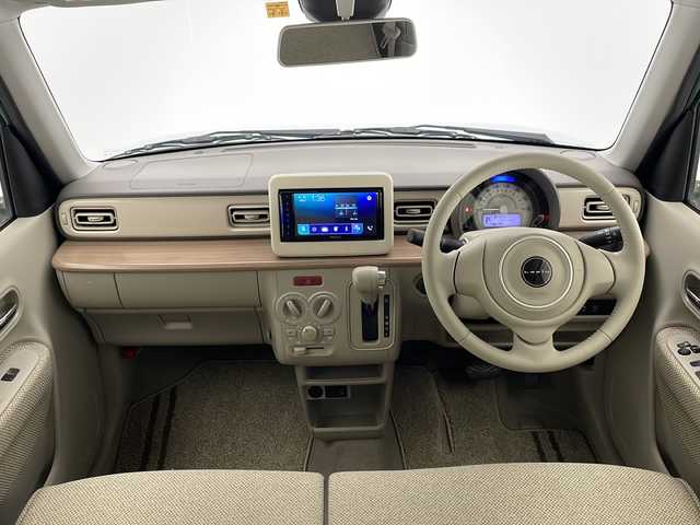 スズキ ラパン S 宮崎県 2019(令1)年 5.4万km フレンチミントPM 禁煙車/衝突被害軽減ブレーキ/社外ディスプレイオーディオ/（PVH-9300DVSZS/Bluetooth/AUX）/純正キセノンオートライト/純正セキュリティアラーム/純正フロアマット/レーンキープアシスト/クリアランスソナー/エネチャージ/前席シートヒーター/本革巻ハンドル/リアプライバシーガラス/ウッド調パネル/スマートキー/プッシュエンジンスタート/新車時保証書/取扱い説明書
