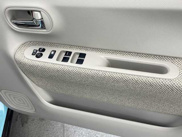 スズキ ラパン S 宮崎県 2019(令1)年 5.4万km フレンチミントPM 禁煙車/衝突被害軽減ブレーキ/社外ディスプレイオーディオ/（PVH-9300DVSZS/Bluetooth/AUX）/純正キセノンオートライト/純正セキュリティアラーム/純正フロアマット/レーンキープアシスト/クリアランスソナー/エネチャージ/前席シートヒーター/本革巻ハンドル/リアプライバシーガラス/ウッド調パネル/スマートキー/プッシュエンジンスタート/新車時保証書/取扱い説明書
