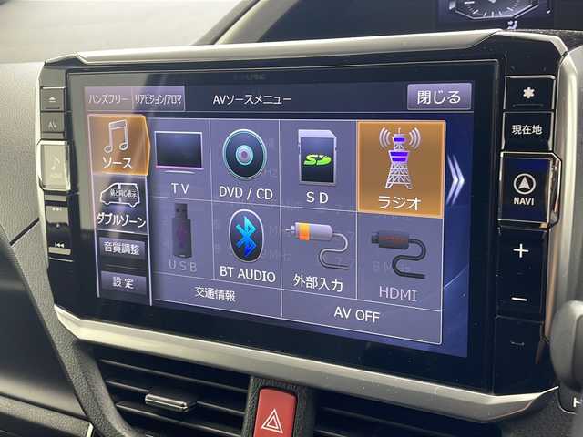 トヨタ ヴォクシー ZS 煌 沖縄県 2018(平30)年 6.1万km ホワイトパールクリスタルシャイン アルパイン11インチナビ(EX11Z）/（フルセグTV DVD　Bluetooth　USB）/バックカメラ/ドライブレコーダー/両側パワースライドドア/トヨタセーフティセンス/ステアリングスイッチ/MTモード付AT/車高調/純正フロアマット/純正19インチアルミホイール/ドアバイザー/LEDヘッドライト/オートライト/保証書