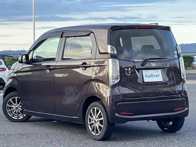 ホンダ Ｎ ＷＧＮ G 島根県 2014(平26)年 5万km プレミアムディープモカパール 登録時走行距離50097km/プッシュスタート/スマートキー/CD/FM/AM/AUX/オートエアコン/パワーステアリング/パワーウィンドウ/アイドリングストップ/横滑り防止/純正フロアマット/ドアバイザー/ペンチシート