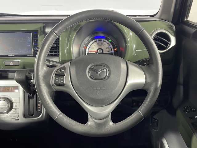 マツダ フレア クロスオーバー XS 沖縄県 2019(令1)年 3万km 緑Ⅱ 県外仕入れ　/禁煙車　/社外ナビ[KXM-W503W]/（フルセグＴＶ　ＣＤ　ＤＶＤ　Ｂｌｕｅｔｏｏｔｈ）　/シートヒーター　/スズキセーフティサポート/・衝突被害軽減ブレーキ/・車線逸脱警報機能/アイドリングストップ　/ステアリングスイッチ　/純正アルミホイール　/純正ドアバイザー/純正フロアマット/スマートキー/HIDヘッドライト/フォグランプ