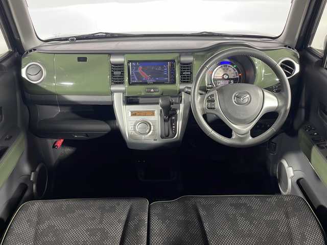 マツダ フレア クロスオーバー XS 沖縄県 2019(令1)年 3万km 緑Ⅱ 県外仕入れ　/禁煙車　/社外ナビ[KXM-W503W]/（フルセグＴＶ　ＣＤ　ＤＶＤ　Ｂｌｕｅｔｏｏｔｈ）　/シートヒーター　/スズキセーフティサポート/・衝突被害軽減ブレーキ/・車線逸脱警報機能/アイドリングストップ　/ステアリングスイッチ　/純正アルミホイール　/純正ドアバイザー/純正フロアマット/スマートキー/HIDヘッドライト/フォグランプ