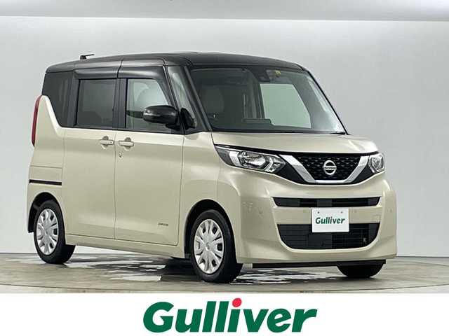 日産 ルークス X 愛知県 2020(令2)年 4.2万km フローズンバニラパール/アッシュブラウンM 禁煙車/純正9インチナビ（MM319D-L）/（CD/DVD/Bluetooth/フルセグTV）/全方位カメラ/ETC２．０/両側パワースライドドア/アイドリングストップ/ドライブレコーダー/オートライト/スマートキー/スペアキー１本/社外フロアマット