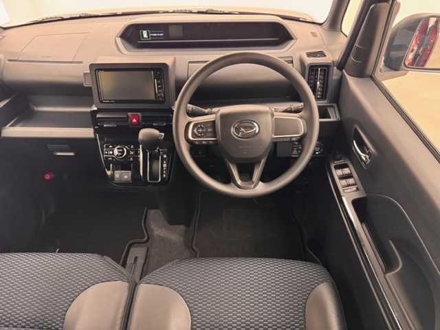 ダイハツ タント カスタム X 兵庫県 2024(令6)年 0.5万km ファイアークォーツレッドM 4WD/社外SDナビ(CD/DVD/SD/Bluetooth/フルセグ)/全方位カメラ/両側パワースライドドア/前後コーナーセンサー/ハーフレザーシート/シートヒーター/アイドリングストップ/LEDヘッドライト/LEDフォグライト/純正14インチアルミホイール/純正フロアマット/オートライト