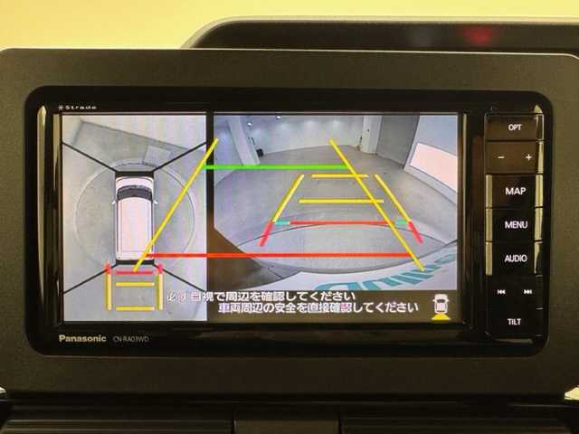 ダイハツ タント カスタム X 兵庫県 2024(令6)年 0.5万km ファイアークォーツレッドM 4WD/社外SDナビ(CD/DVD/SD/Bluetooth/フルセグ)/全方位カメラ/両側パワースライドドア/前後コーナーセンサー/ハーフレザーシート/シートヒーター/アイドリングストップ/LEDヘッドライト/LEDフォグライト/純正14インチアルミホイール/純正フロアマット/オートライト