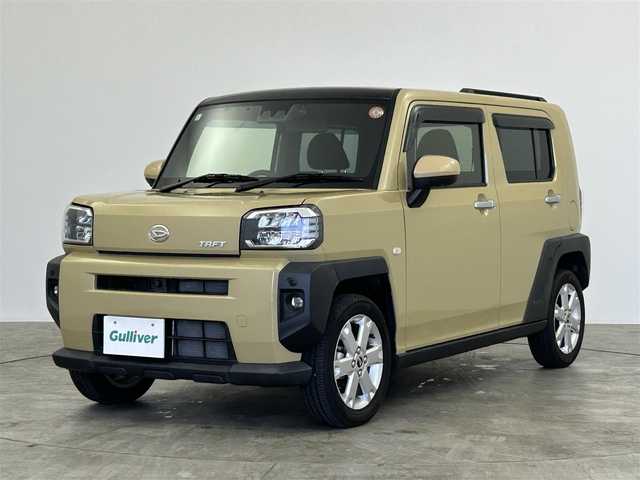 ダイハツ タフト G 群馬県 2021(令3)年 1.2万km サンドベージュメタリック 純正７インチナビ　パノラマモニター　プリクラッシュセーフティ　レーンキープアシスト　オートマチックハイビーム　シートヒーター　クリアランスソナー　ＬＥＤヘッドライト　ドライブレコーダー　ＥＴＣ　禁煙車