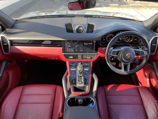 ポルシェ カイエン S 東京都 2019(平31)年 3万km 青 ワンオーナー/赤レザーシート/シートヒーター/電動パワーシート/スマートキー/プッシュスタート/スポーツクロノパッケージ/前後ドライブレコーダー/純正ナビ/360°カメラ/AppleCarPlay/ETC2.0/アダプティブクルーズコントロール/ブラインドスポットモニター/レーンキープアシスト/衝突被害軽減ブレーキ/パドルシフト/パワーバックドア/パークアシスト