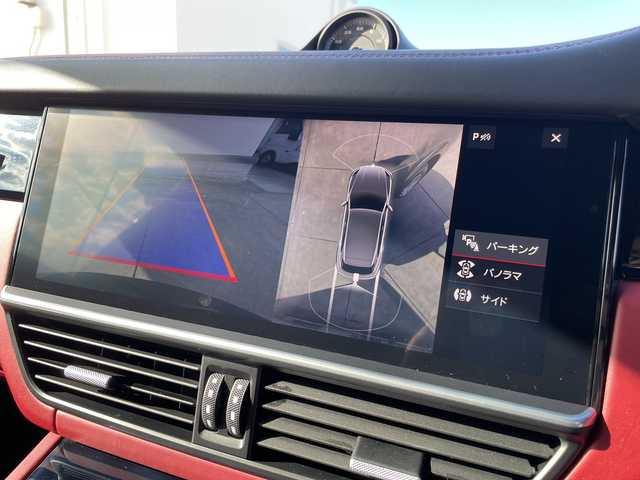 ポルシェ カイエン S 東京都 2019(平31)年 3万km 青 ワンオーナー/赤レザーシート/シートヒーター/電動パワーシート/スマートキー/プッシュスタート/スポーツクロノパッケージ/前後ドライブレコーダー/純正ナビ/360°カメラ/AppleCarPlay/ETC2.0/アダプティブクルーズコントロール/ブラインドスポットモニター/レーンキープアシスト/衝突被害軽減ブレーキ/パドルシフト/パワーバックドア/パークアシスト