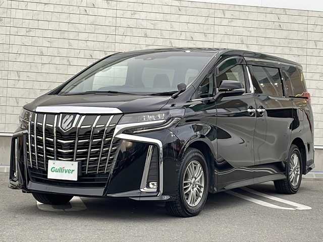 トヨタ アルファード S 山形県 2020(令2)年 8.4万km ブラック Toyota Safety Sense P/・プリクラッシュセーフティ/・レーンディパーチャーアラート/・オートマチックハイビーム/・レーダークルーズコントロール/パーキングサポートブレーキ/クリアランスソナー/両側パワースライドドア/純正ディスプレイオーディオ（ナビあり）/BT.MiraCast.USB.HDMI/バックカメラ/フルセグ/純正フリップダウンモニター/純正エンジンスターター/電動パーキングブレーキ/オートホールド/アイドリングストップ/横滑り防止/LEDヘッドライト/プッシュスタート/スマートキーｘ２/サマータイヤ積込み