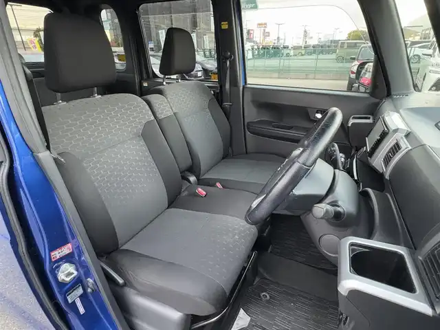 ダイハツ ウェイク G ターボ SA Ⅲ 大分県 2018(平30)年 8.8万km ブルーメタリック ・ナビ(CD/DVD/BT/SD)/・バックカメラ/・フルセグテレビ/・両側パワースライドドア/・スマートアシスト/・レーンアシスト/・ETC/・オートハイビーム/・リアセンサー/・ベンチシート/・フルフラットシート/・純正アルミホイール/・スマートキー/・プッシュスタートボタン