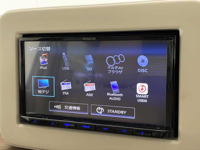 スズキ ラパン S 宮崎県 2018(平30)年 3万km シフォンアイボリーメタリック 社外メモリーナビ/ CD DVD BTオーディオ フルセグTV/バックカメラ/衝突軽減ブレーキ/前後ドライブレコーダー/社外シートカバー/オートLEDヘッドライト/運転席シートヒーター/革巻きステアリング/純正フロアマット/電動格納ミラー/スマートキー/ETC