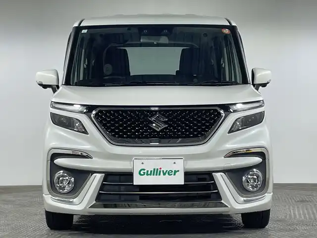 スズキ ソリオ バンディット HV MV 神奈川県 2021(令3)年 2.3万km ピュアホワイトP スズキセーフティサポート/・デュアルセンサーブレーキサポート/・誤発進抑制機能/・車線逸脱警報機能/・先行車発進お知らせ機能/・標識認識機能/・ハイビームアシスト/純正10型ナビ/・BT/フルセグTV/SD/USB/CD/DVD/全方位モニター/シートヒーター(D/N)/アイドリングストップ機能/両側電動ドア/コーナーセンサー/革巻きステアリング/ステアリングスイッチ/Autoライト/アダプティブクルーズコントロール/スマートキー/スペアキー/プッシュスタートボタン/LEDライト/フォグランプ/シートリフター/電動格納ミラー/ウィンカーミラー/純正フロアマット/純正15インチアルミホイール/純正ドアバイザー