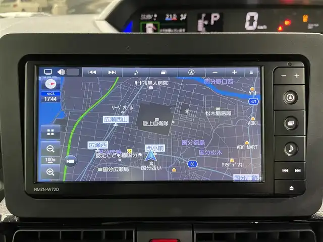 ダイハツ タント カスタム X スタイルセレクション 鹿児島県 2022(令4)年 4万km パールブラック 純正7インチワイドSDナビ/フルセグTV/BT/CD/DVD/MSV/AM/FM/バックカメラ/スマートアシスト/コーナーセンサー/両側パワースライドドア/ハーフレザーシート/前席シートヒーター/ETC/ドライブレコーダー/純正LEDヘッドライト/純正14インチアルミホイール/純正フロアマット/ドアバイザー