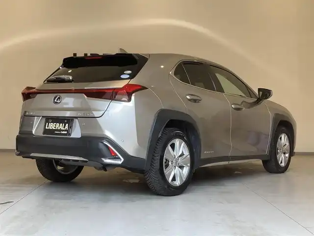 レクサス ＵＸ 250h バージョンC 熊本県 2019(平31)年 6.8万km ソニックチタニウム ・スマートキー/・プッシュスタート/・プリクラッシュセーフティ/・レーンデパーチャーアラート/・ブラインドスポットモニター/・パーキングサポートアラート/・道路標識アシスト/・先行車発進告知/・オートマチックハイビーム/・クルーズコントロール(追従式)/・レザーシート/・前席パワーシート/・前席シートヒーター/・ハンドルヒーター /・純正メモリナビ/　【BD・Bluetooth・USB・SD・AUX・MSV】/・フルセグTV/・バックカメラ/・ETC2.0/・ドライブレコーダー(前方録画)/・パワーバックドア/・LEDヘッドランプ/・LEDフォグランプ/・純正マット