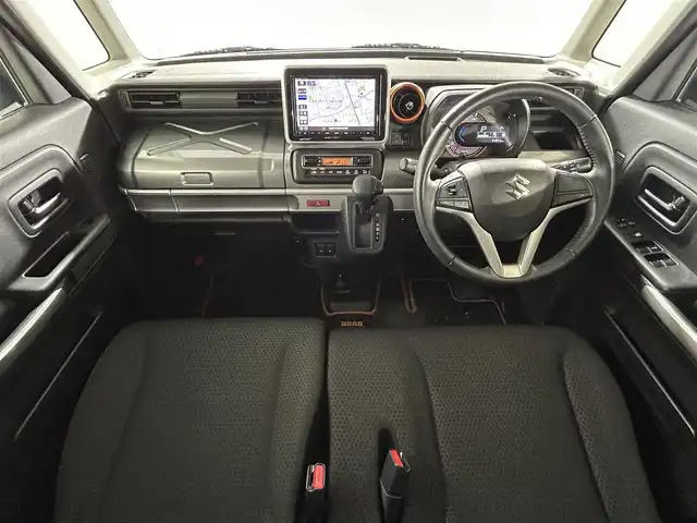 スズキ スペーシア ギア HYBRID XZ 佐賀県 2019(平31)年 5.5万km オフブルーメタリック/ガンメタリック2トーンルーフ 純正ディーラーオプションSD8インチナビ/Bluetoothオーディオ接続/衝突軽減システム/全方位カメラ/バックカメラ/両側パワースライドドア/シートヒーター/ETC/純正フロアマット/ステアリングスイッチ/後席サーキュレーター/ヘッドアップディスプレイ/禁煙車/ABS/横滑り防止装置/レーンアシスト/オートライト/オートマチックハイビーム/コーナーセンサー/LEDヘッドライト