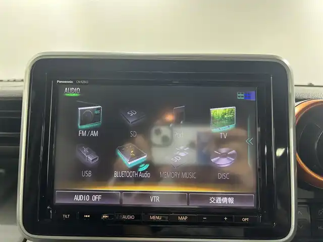 スズキ スペーシア ギア HYBRID XZ 佐賀県 2019(平31)年 5.5万km オフブルーメタリック/ガンメタリック2トーンルーフ 純正ディーラーオプションSD8インチナビ/Bluetoothオーディオ接続/衝突軽減システム/全方位カメラ/バックカメラ/両側パワースライドドア/シートヒーター/ETC/純正フロアマット/ステアリングスイッチ/後席サーキュレーター/ヘッドアップディスプレイ/禁煙車/ABS/横滑り防止装置/レーンアシスト/オートライト/オートマチックハイビーム/コーナーセンサー/LEDヘッドライト