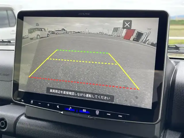 スズキ ジムニー XC 佐賀県 2023(令5)年 1.6万km ブルーイッシュブラックパール3 パートタイム４WD/アルパイン9インチディスプレイオーディオ/・AM/FM/USB/Bluetooth/・AppleCarPlay/AndroidAuto/バックカメラ/ETC/ミラーヒーター/DN席シートヒーター/ISOFIX対応/革巻きステアリング/ステアリングリモコン/純正16インチアルミホイール/純正LEDヘッドライト/・オートマチックハイビーム/純正フォグランプ/純正フロアマット/新車保証書/取扱説明書/スペアキー１本/クルーズコントロール/デュアルセンサーブレーキサポート/車線逸脱警報機能