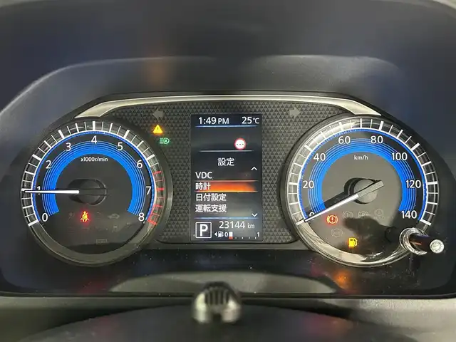 日産 ルークス X 佐賀県 2021(令3)年 2.4万km フローズンバニラパール/アッシュブラウンM 純正7インチナビ/AM/FM/CD/BT/フルセグTV/アラウンドビューモニター/片側パワースライドドア/エマージェンシーブレーキ/ステアリングスイッチ/コーナーセンサー/車線逸脱防止機能/オートマチックハイビーム/後席サンシェード/純正フロアマット/前方ドライブレコーダー/サーキュレーター