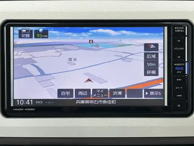 ダイハツ ムーヴ キャンバス X LTD メイクアップ SA Ⅲ 兵庫県 2018(平30)年 4.7万km パールホワイトⅢ/シルキーブルーパール 2トーン ディーラーオプションナビ/フルセグTV/バックカメラ/CD／DVD/ステアリングスイッチ/スマートキー/ドアバイザー/スマートアシストIII/Bluetoothオーディオ/両側パワースライドドア/USBポート/フォグランプ/純正フロアマット
