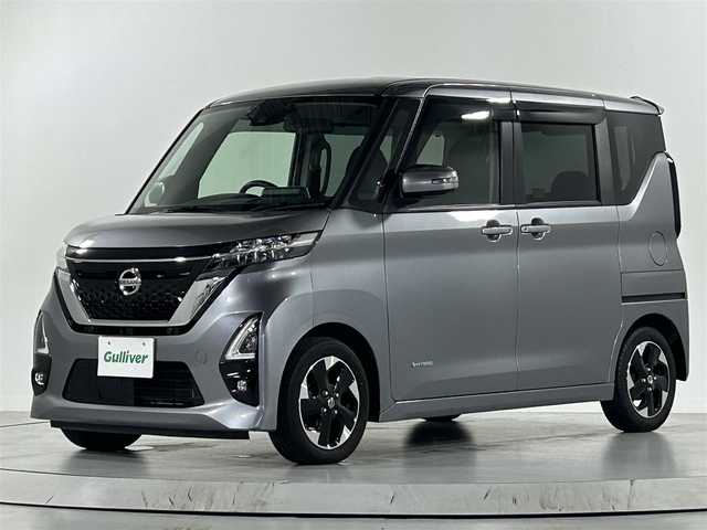 日産 ルークス ハイウェイスター X 佐賀県 2020(令2)年 7万km チタニウムグレーメタリック 純正9インチナビ/アラウンドビューモニター/純正ナビ連動型前後ドライブレコーダー/左側ハンズフリースライドドア/両側パワースライドドア/後席サーキュレーター/フルセグテレビ/CD/DVD/BT/USB/SD/FM.AM/衝突軽減ブレーキ/車線逸脱防止機能/前後ソナー/オートマチックハイビーム/オートライト/プッシュスタート/純正14インチアルミホイール/純正フロアマット/純正ドアバイザー/スマートキー×2/保証書/取扱説明書