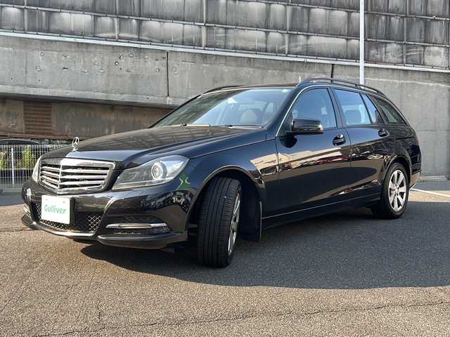 メルセデス・ベンツ Ｃ１８０ ブルーエフィシェンシー ワゴン 愛知県 2013(平25)年 5万km オブシディアンブラック 純正HDDナビゲーション/Bluetooth・AM・FM・DVD・CD/バックカメラ/前席パワーシート/クルーズコントロール/本革ステアリング/ルーフレール/ステアリングスイッチ/HIDヘッドライト/ETC/キーレスゴー/プッシュスタート/ISOFIX/フォグランプ/オートライト/オートハイビーム/USBポート/センターコンソール/純正フロアマット/スペアキー/保証書/取扱説明書/点検整備記録簿H26-R4 R6