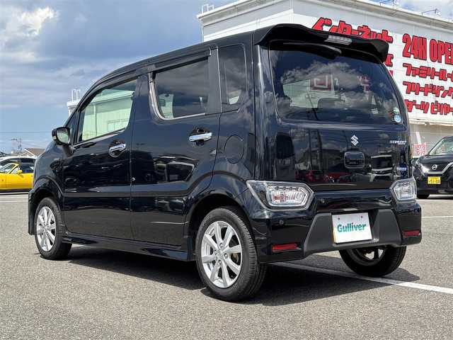 スズキ ワゴンＲ スティングレー HYBRID X 大分県 2020(令2)年 5万km ブルーイッシュブラックパール3 ・純正ナビ(CD/DVD/SD/BT/USB)/・全方位カメラ/・フルセグテレビ/・ヘッドアップディスプレイ/・スズキセーフティサポート/・コーナーセンサー/・ETC/・ドライブレコーダー/・D席シートヒーター/・オートハイビーム/・オートライト/・ステアリングリモコン/・アイドリングストップ/・純正アルミホイール