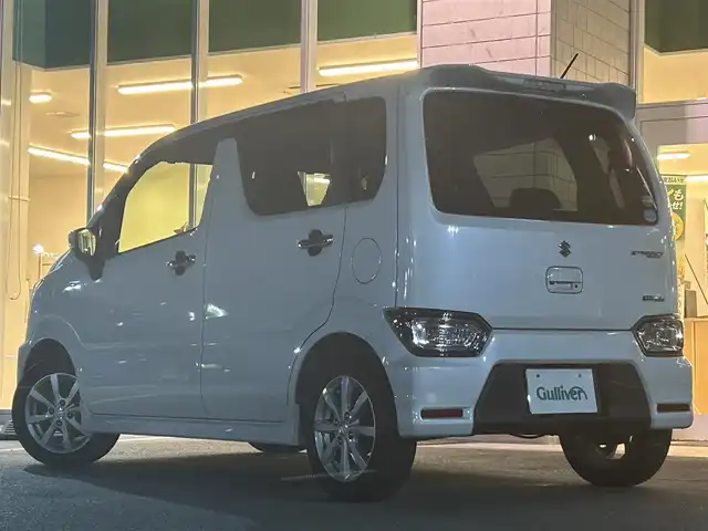 スズキ ワゴンＲ スティングレー HYBRID X 兵庫県 2018(平30)年 4.9万km ピュアホワイトP SDナビ/フルセグTV/BTオーディオ/CD/DVD/ETC/ステアリングスイッチ/全方位カメラ/ヘッドアップディスプレイ/シートヒーター/純正フロアマット/純正アルミホイール/ドアバイザー/レーンキープアシスト/衝突被害軽減システム/横滑り防止装置