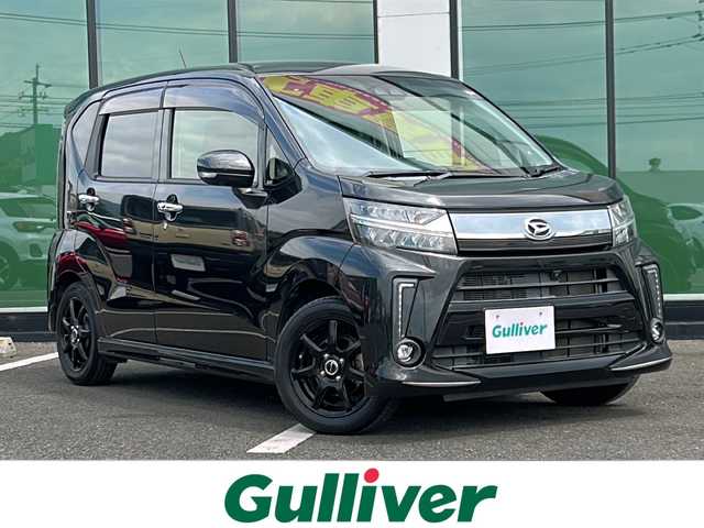 ダイハツ ムーヴ カスタム RS ハイパーLTD SAⅢ 福岡県 2020(令2)年 5.5万km ブラックマイカメタリック 社外７インチメモリナビ（CN-RA06WD）/（AM/FM/CD/DVD/BT/フルセグTV）/全方位カメラ/コーナーセンサー/シートヒーター/オートマチックハイビーム/車線逸脱警報システム/衝突被害軽減システム/横滑り防止装置/アイドリングストップ/プッシュスタートボタン/スマートキー/純正フロアマット/LEDヘッドライト/社外１４インチアルミホイール