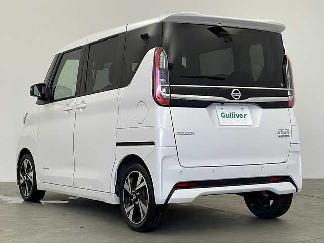 日産 ルークス HWS Gターボ アーバンクロム プロパイロットED 鹿児島県 2022(令4)年 3.7万km ホワイトパール 純正9型ナビ/（CD/DVD/BT/フルセグTV）/プロパイロット/エマージェンシーブレーキ/アラウンドビューモニター/両側パワースライドドア/オートライト/ハイビームアシスト/リアサーキュレーター/リアサンシェード/シートバックテーブル/LEDヘッドライト/フロアマット/スマートキー/プッシュスタート
