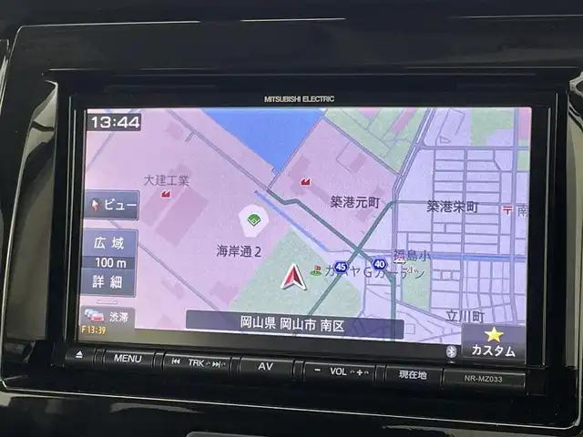 スズキ ハスラー Jスタイル Ⅱ 岡山県 2017(平29)年 4.2万km ブルーイッシュブラックパール3 メモリナビゲーションシステム/（CD/DVD/BT/テレビ）/衝突軽減ブレーキ/ビルトインＥＴＣ/前席シートヒーター/ＬＥＤヘッドライト/オートライト/LEDフォグランプ/レーンキープアシスト/プッシュスタート/スマートキー×２/アイドリングストップ/純正15インチAW/踏み間違い防止/ISOFIX/ステアリングスイッチ/シートリフター/ウインカーミラー/ドアバイザー