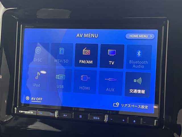 スズキ スペーシア カスタム HYBRID XS 福岡県 2024(令6)年 0.1万km未満 ブルーイッシュブラックパール3 登録届出済未使用車　/社外８型ナビ　/フルセグTV/バックカメラ　/アダプティブクルーズコントロール　/コーナーセンサー　/デュアルセンサーブレーキサポート　/標識認識　/先行車発進お知らせ　/両側電動スライドドア　/ハーフレザーシート　/シートヒーター　/ステアリングリモコン　/ステアリングヒーター　/ＨＵＤ　/純正１５インチアルミホイール　/LEDヘッドライト