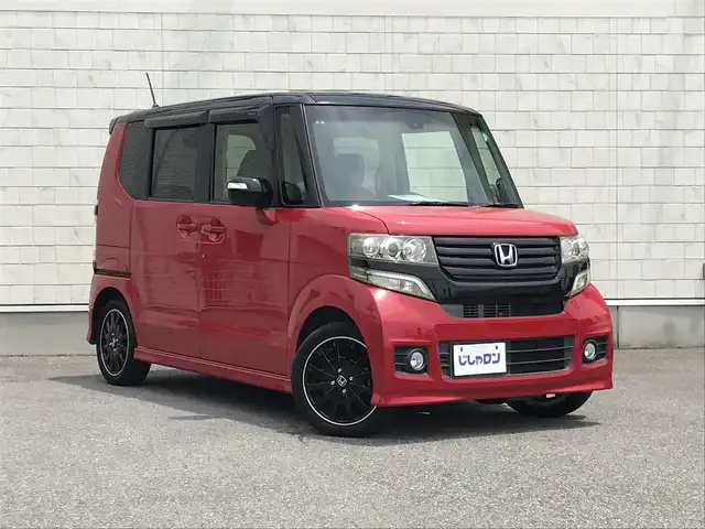 ホンダ Ｎ ＢＯＸ 2トーン カスタム ターボSSパッケージ 栃木県 2014(平26)年 7.7万km ミラノレッド 株)IDOMが運営する【じしゃロン小山店】の自社ローン専用車両になります。こちらは現金またはオートローンご利用時の価格です。自社ローンご希望の方は別途その旨お申付け下さい//ワンオーナー/禁煙車/純正ワンセグナビ/（CD/DVD/AM/FMラジオ）/(Bluetooth)/スマートキー/プッシュスタート/バックカメラ/ＥＴＣ/両側パワースライドドア/シティブレーキアクティブシステム/クルーズコントロール/シートヒーター/チップアップシート/パドルシフト/ステアリングリモコン/電動格納ドアミラー/パワーウインドウ/オートライト