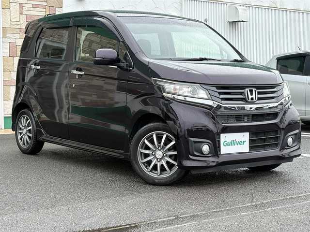 ホンダ Ｎ ＷＧＮ カスタム G Lパッケージ 徳島県 2016(平28)年 2.5万km プレミアムベルベットパープル・パール 純正メモリ7型ナビ　VXM-164VFxi/　AM/FM/Bluetooth/SD/DISC/フルセグTV/バックカメラ/クルーズコントロール/スマートキー/プッシュスタート/フォグライト/合皮ハーフレザー/純正ドアバイザー/純正フロアマット/オートライト/取扱説明書