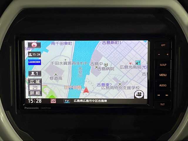 マツダ フレア クロスオーバー ハイブリッド XS 広島県 2020(令2)年 2.5万km ブルーイッシュブラックパール3 社外ナビ/シートヒーター/デュアルカメラブレーキサポート/車線逸脱警報/ハイビームアシスト/リヤパーキングソナー/誤発進抑制機能/LEDヘッドランプ/純正15インチAW/スマートキー/アイドリングストップ