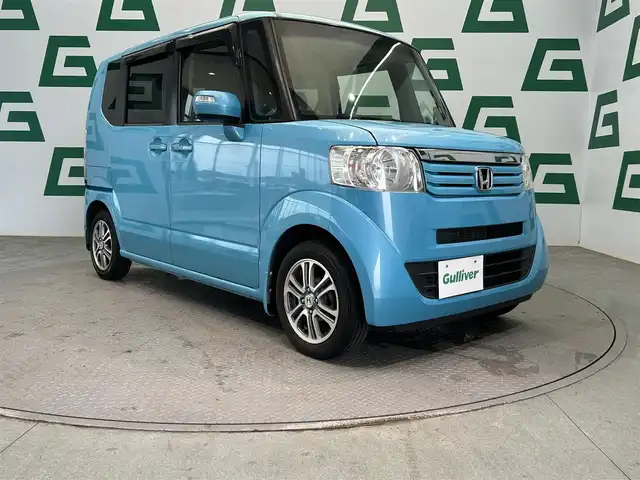 ホンダ Ｎ ＢＯＸ G Lパッケージ 鹿児島県 2014(平26)年 4.9万km イノセントブルーメタリック 純正ナビ【ＷＸ－１３５ＣＰ】　/ワンセグＴＶ　/ステアリングリモコン　/アイドリングストップ　/横滑り防止　/片側パワースライドドア　/プッシュスタート　/ヘッドライトレベライザー/純正１４インチアルミホイール/ドアバイザー