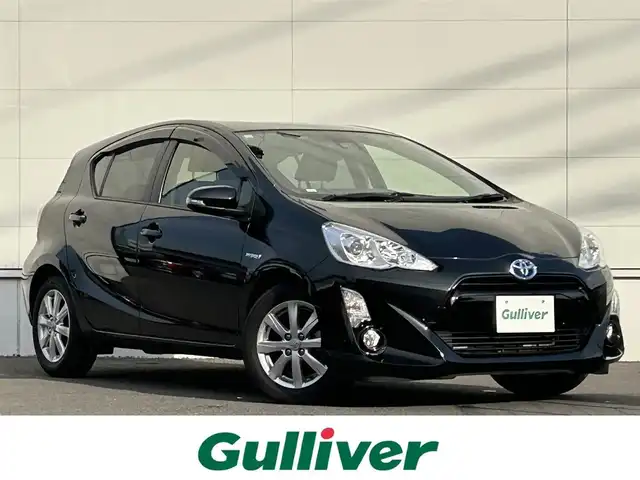 トヨタ アクア G ブラックソフトレザーセレ 佐賀県 2017(平29)年 4.6万km ブラックマイカ プリクラッシュセーフティ/オートマチックハイビーム/レーンディパーチャーアラート/クルーズコントロール/純正SDナビ/・バックカメラ/・TV/BT/CD/純正15インチAW/シートヒーター/プッシュスタート/ETC/スペアキー×1