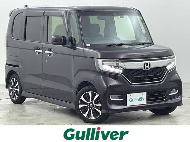 ホンダ Ｎ ＢＯＸ カスタム G L ホンダセンシング 福岡県 2018(平30)年 3.9万km プレミアムベルベットパープル・パール 純正８型ナビ（ＢＴ，フルセグＴＶ）　/バックカメラ　/ビルトインＥＴＣ　/前方ドラレコ　/アダプティブクルーズコントロール　/衝突軽減　/レーンキープ　/片側電動スライドドア　/純正１４インチＡＷ　/ＬＥＤヘッドライト
